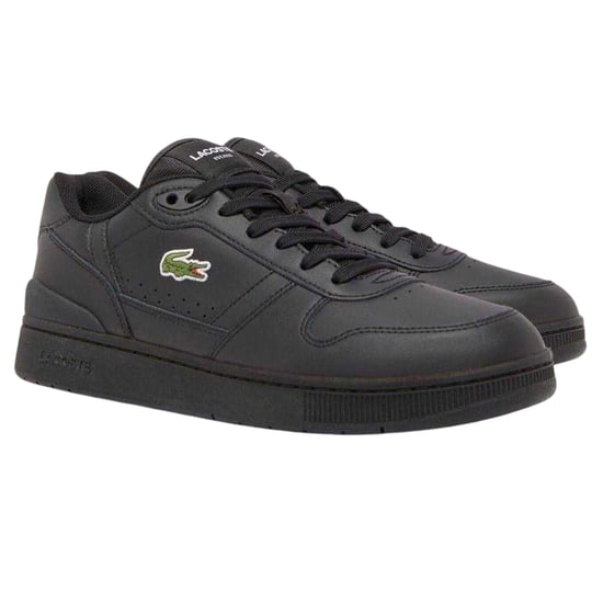 Lacoste Leren platte sneakers voor heren met T-clip (Zwart) - Image 4