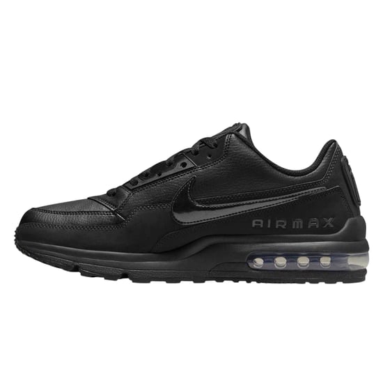 Nike Mens Air Max Coated Leather Trainers (Triple Black) - Image 3