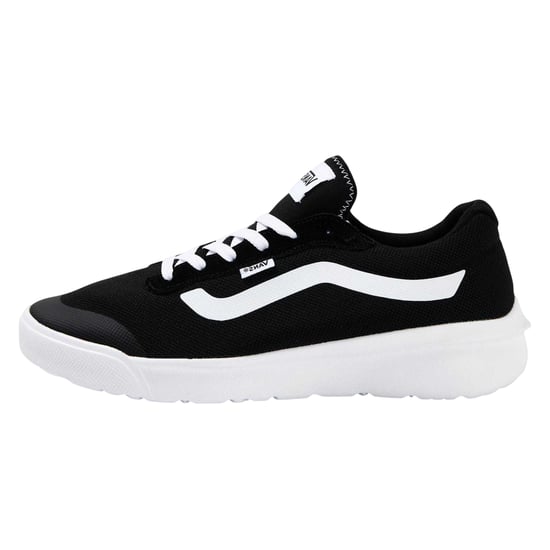 Vans Mens Side Stripe Canvas Trainers (Black) - Image 2