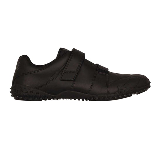 Lonsdale Mens Fulham Leather Trainers (Black) - Image 1