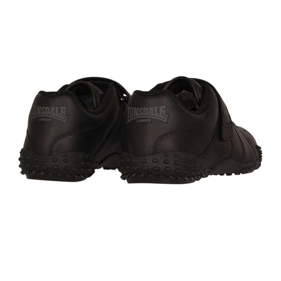 Lonsdale Mens Fulham Leather Trainers (Black) - Image 2