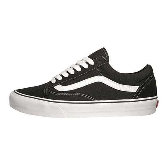 Vans Mens Old Skool Canvas Trainers (Black/White) - Image 2
