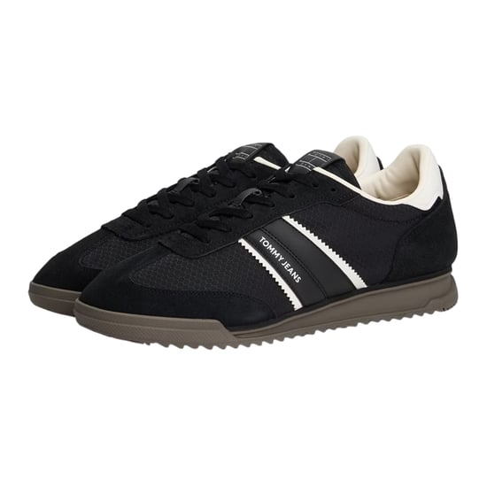 Tommy Jeans Lage hardloopschoenen met veters voor heren (Zwart, Wit) - Image 3
