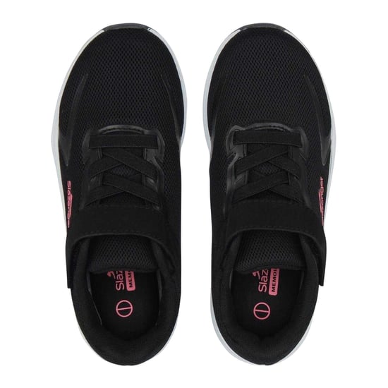 Slazenger Assent-sportschoenen met klittenband voor kinderen (Zwart/roze) - Image 4