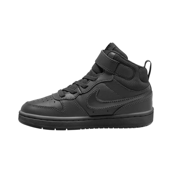 Nike Hoge sneakers voor jongens van Court Borough (Drievoudig zwart) - Image 2