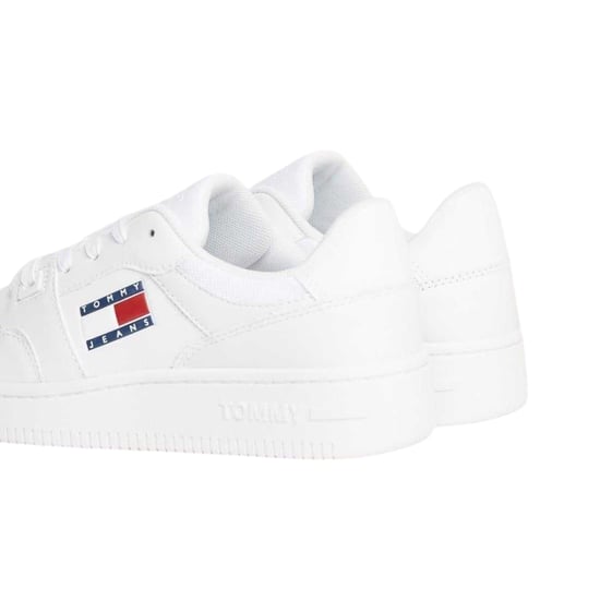 Tommy Jeans Retro leren basketbalschoenen voor dames (Wit) - Image 2