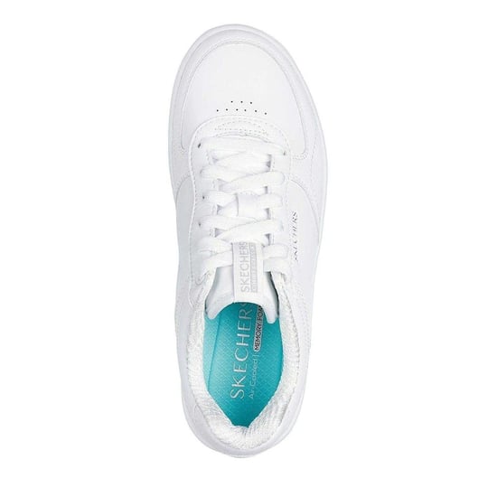 Skechers Womens/Ladies Court Leather Trainers (White) - Image 3