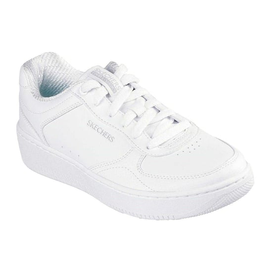 Skechers Womens/Ladies Court Leather Trainers (White) - Image 5