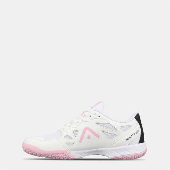KooGa Netbalschoenen voor dames (Wit/Roze) - Image 2