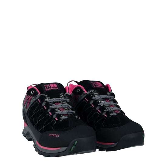 Karrimor Womens/Ladies Hot Rock Suede Waterproof Walking Shoes (Black/Pink) - Image 3