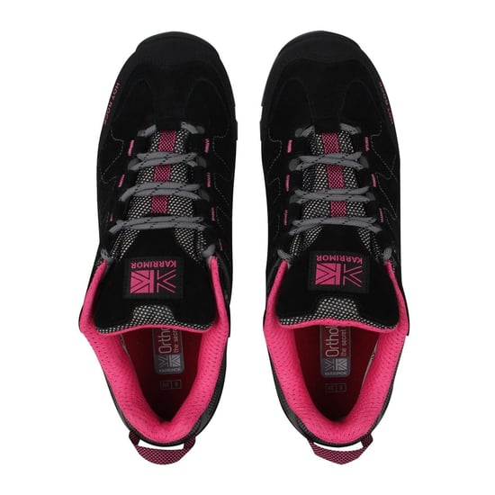 Karrimor Womens/Ladies Hot Rock Suede Waterproof Walking Shoes (Black/Pink) - Image 5