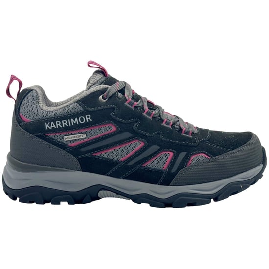 Karrimor Womens/Ladies Mount Waterproof Walking Shoes (Black/Pink) - Image 1