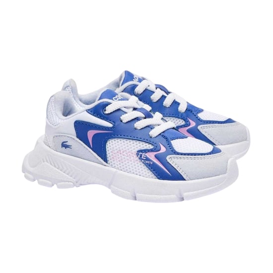 Lacoste Childrens/Kids L003 Neo Suede Chunky Flat Trainers (Light Blue) - Image 5