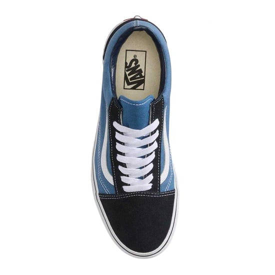 Vans Mens Old Skool Canvas Trainers (Navy) - Image 3