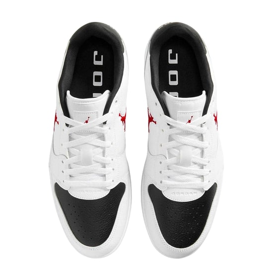 Nike Air Jordan Court Connect leren sportschoenen voor heren (Wit, Rood, Zwart) - Image 3