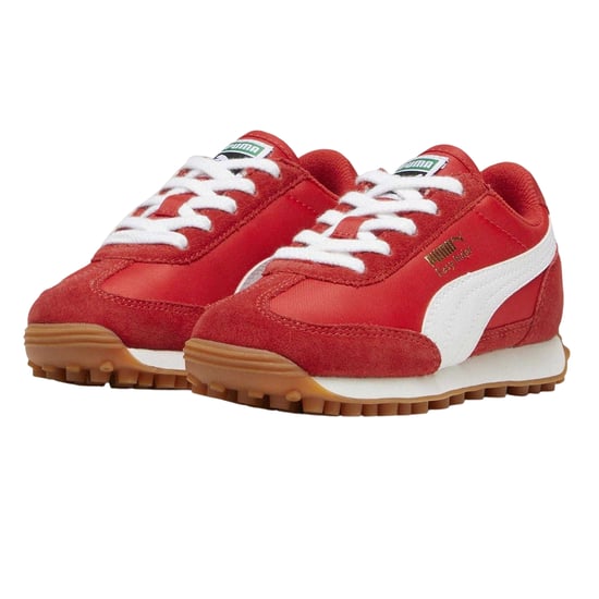 Puma Vintage suède sportschoenen voor kinderen van het merk Easy Rider (Rood, Wit) - Image 4