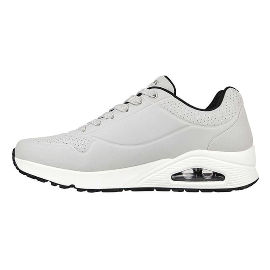 Skechers Mens Uno Stand On Air Skech-Air Trainers (Light Grey) - Image 2
