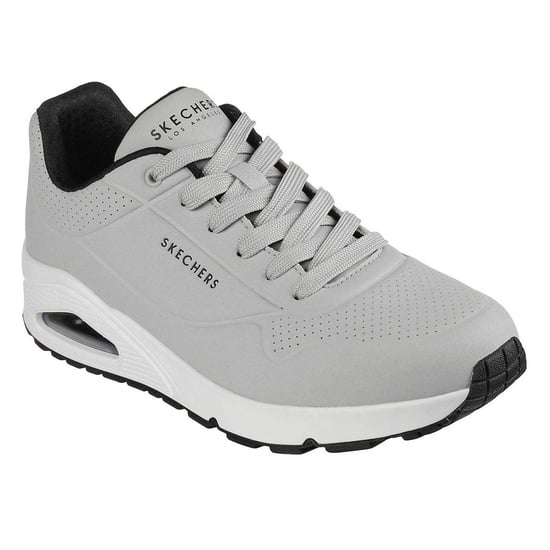 Skechers Mens Uno Stand On Air Skech-Air Trainers (Light Grey) - Image 5