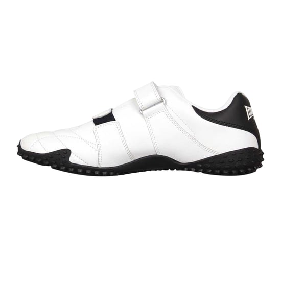 Lonsdale Mens Fulham Leather Trainers (White/Navy) - Image 3