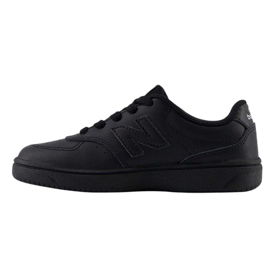 New Balance Childrens/Kids 480 Leather Flat Trainers (Triple Black) - Image 2
