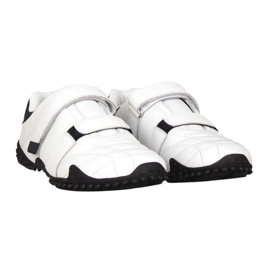 Lonsdale Mens Fulham Leather Trainers (White/Navy) - Image 5