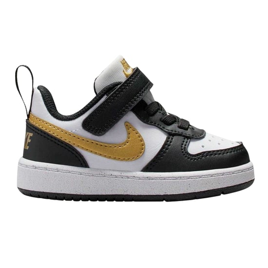 Nike Borough leren sportschoenen voor kinderen/jongeren (Zwart/Goud) - Image 1