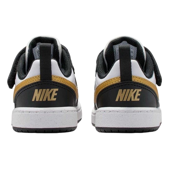 Nike Borough leren sportschoenen voor kinderen/jongeren (Zwart/Goud) - Image 2