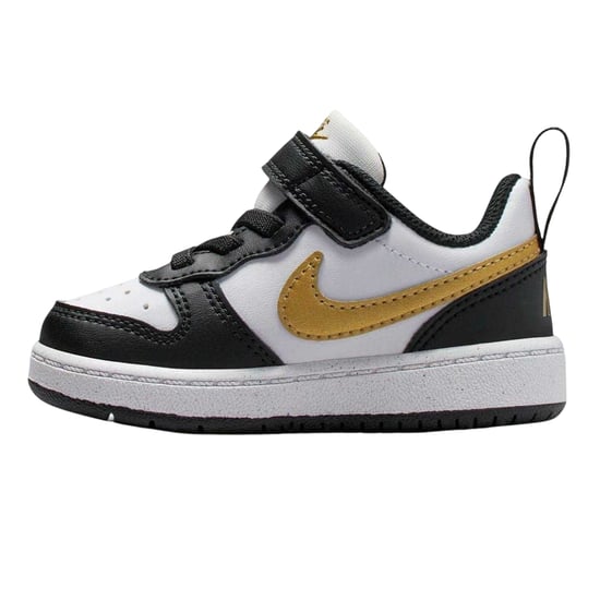 Nike Borough leren sportschoenen voor kinderen/jongeren (Zwart/Goud) - Image 3