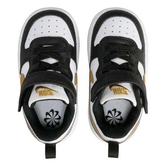 Nike Borough leren sportschoenen voor kinderen/jongeren (Zwart/Goud) - Image 4