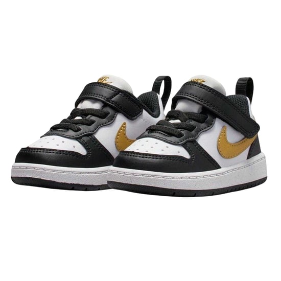 Nike Borough leren sportschoenen voor kinderen/jongeren (Zwart/Goud) - Image 5