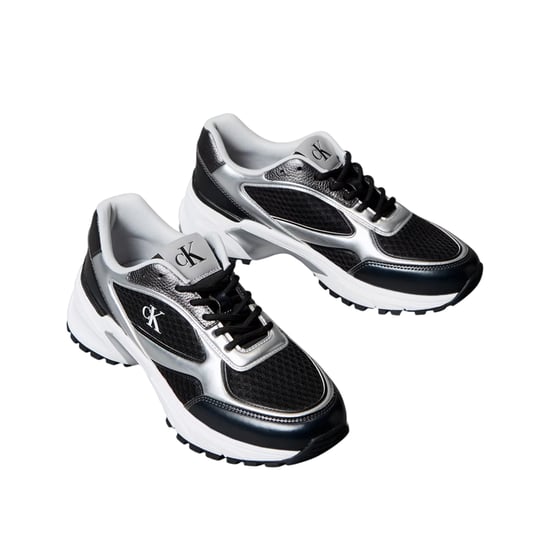 Calvin Klein Mens Hiking Shoes (Black/Silver) - Image 3