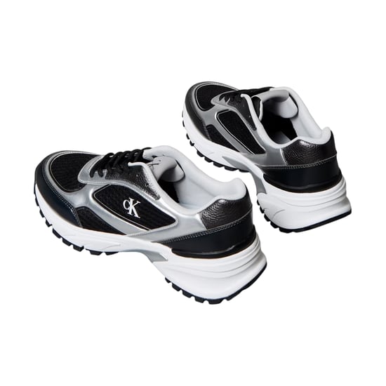 Calvin Klein Mens Hiking Shoes (Black/Silver) - Image 4
