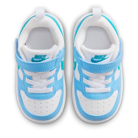 Nike Borough leren sportschoenen voor kinderen/jongeren (Wit/blauw) - Image 5