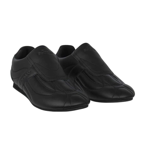 Slazenger Leren platte sportschoenen voor kinderen van het merk Warrior (Zwart/Kool) - Image 5