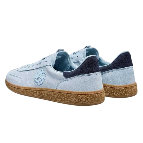 Pretty Green Mens Suede Trainers (Powder Blue) - Image 2