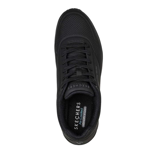 Skechers Mens Uno Stand On Air Skech-Air Trainers (Triple Black) - Image 3