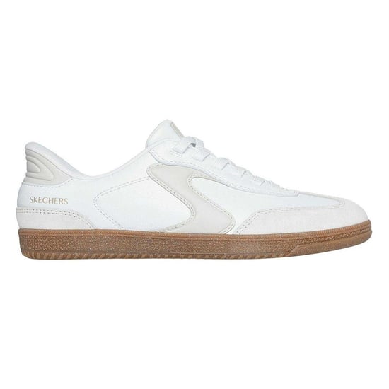 Skechers Womens/Ladies Suede Flat Trainers (White) - Image 1