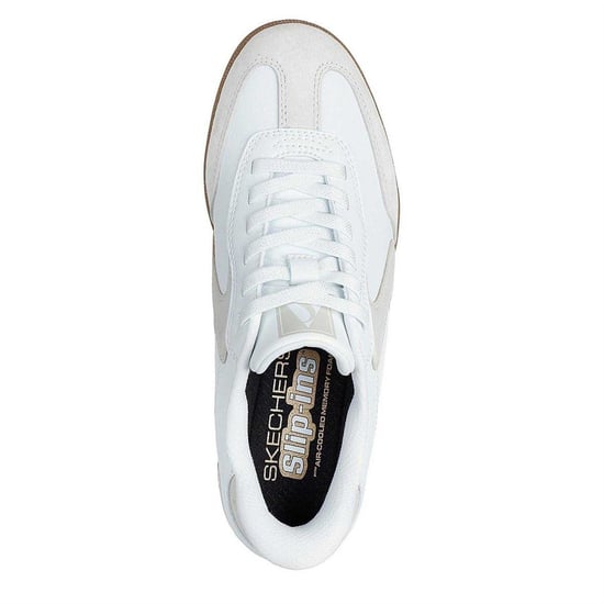 Skechers Womens/Ladies Suede Flat Trainers (White) - Image 3