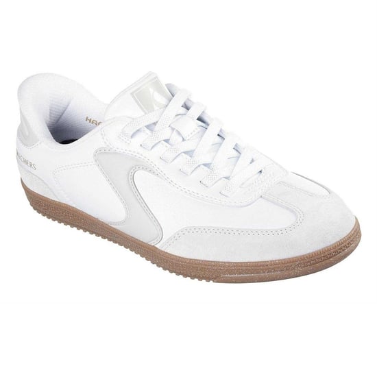 Skechers Womens/Ladies Suede Flat Trainers (White) - Image 5