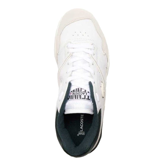 Lacoste Mens Lineshot Leather Non Marking Trainers (White) - Image 3