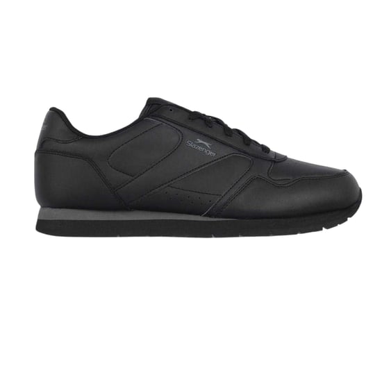Slazenger Klassieke sneakers van gecoat leer voor heren (Zwart/Kool) - Image 1