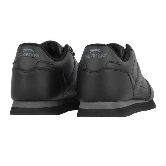 Slazenger Klassieke sneakers van gecoat leer voor heren (Zwart/Kool) - Image 2