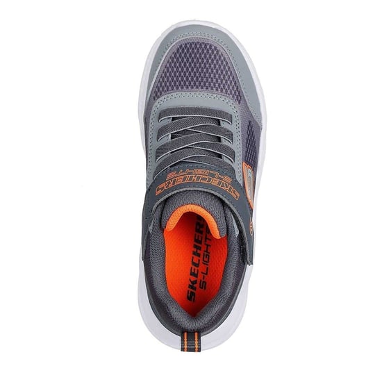 Skechers Jongens S Lichte sneakers met ronde neus (Grijs/Oranje) - Image 4