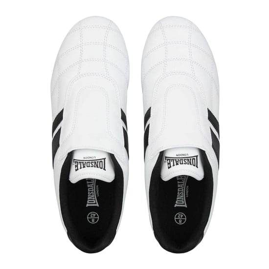 Lonsdale Mens Brent Leather Slip-on Trainers (White) - Image 3