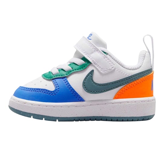 Nike Borough leren sportschoenen voor kinderen/jongeren (Wit/blauw/oranje) - Image 3