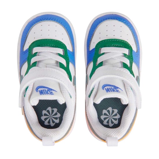 Nike Borough leren sportschoenen voor kinderen/jongeren (Wit/blauw/oranje) - Image 4