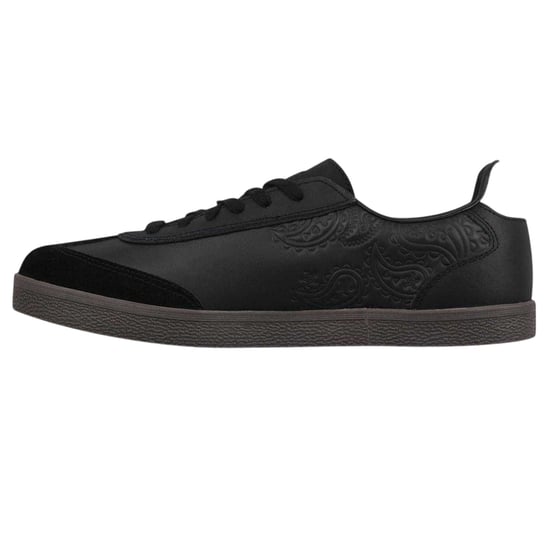 Pretty Green Mens Moorgate Leather Trainers (Black) - Image 2
