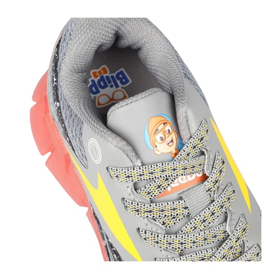 Reebok Zig N Glow-sportschoenen met knipperende lampjes voor kinderen (Grijs) - Image 4