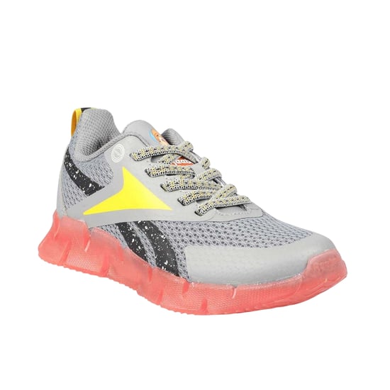 Reebok Zig N Glow-sportschoenen met knipperende lampjes voor kinderen (Grijs) - Image 5
