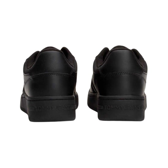 Tommy Jeans Retro leren basketbalschoenen voor dames (Zwart) - Image 2